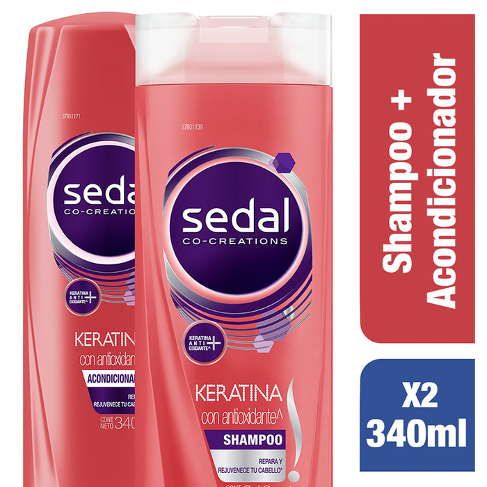 Shampoo Sedal Infusión Keratina + Acondicionador 2 Und a domicilio